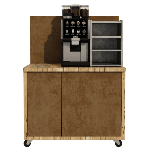 Mobile Kaffeestation Classic Edition FIchte Cortenstahl