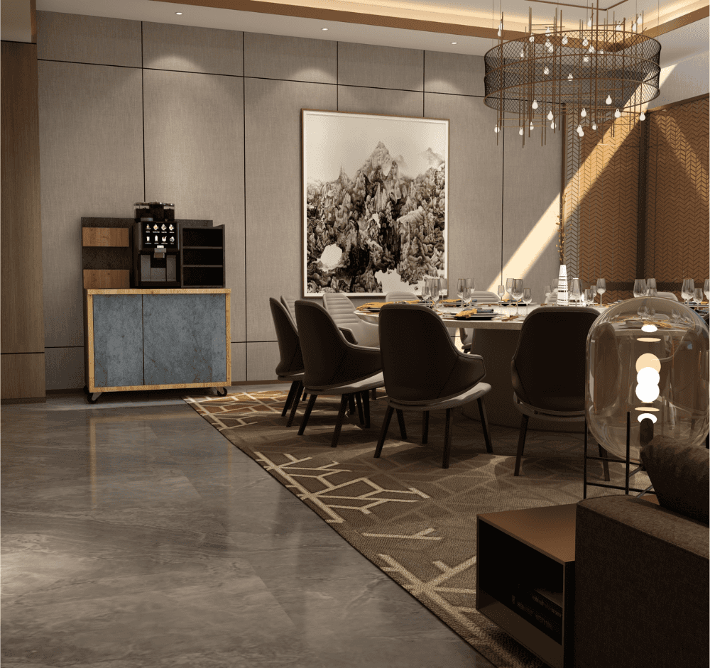 Wildeiche - Atlantic Stone Graphite Kaffeestation Mobil