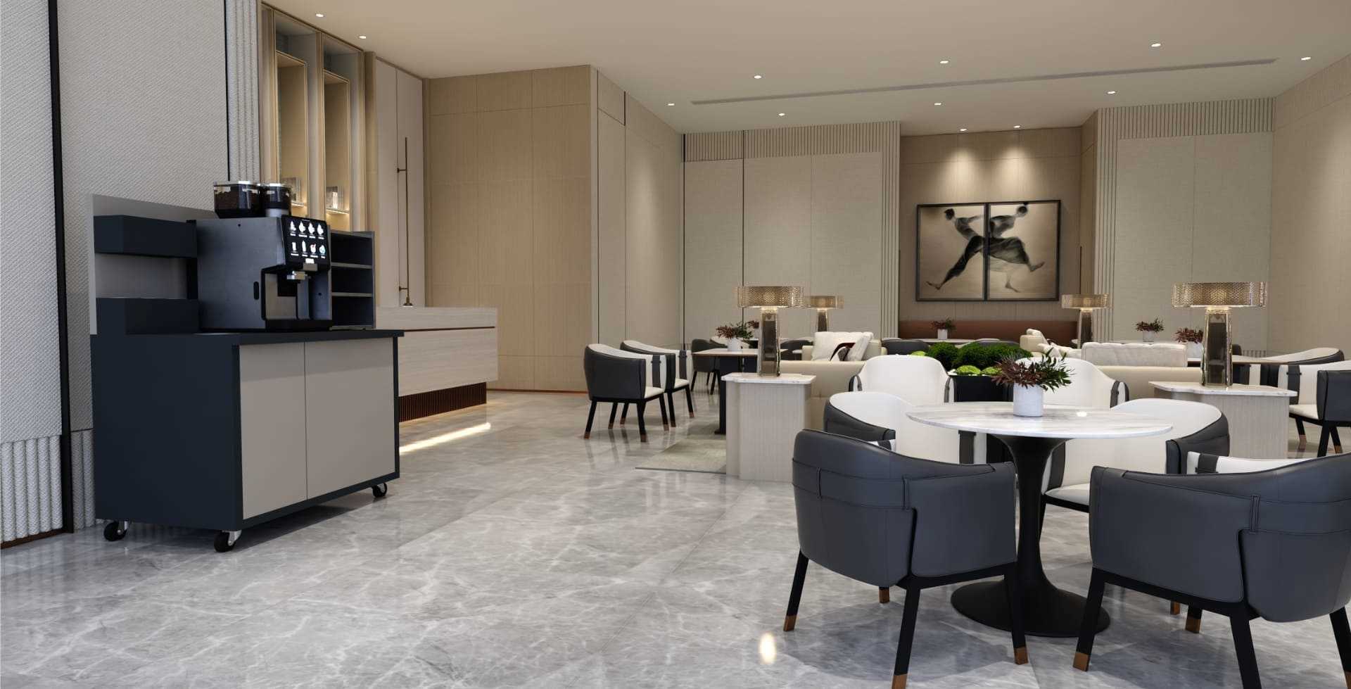 Mobile Kaffeestation für Messen, Frühstücksbuffet