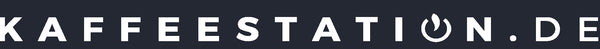 Blau weißes Logo Kaffeestation.de