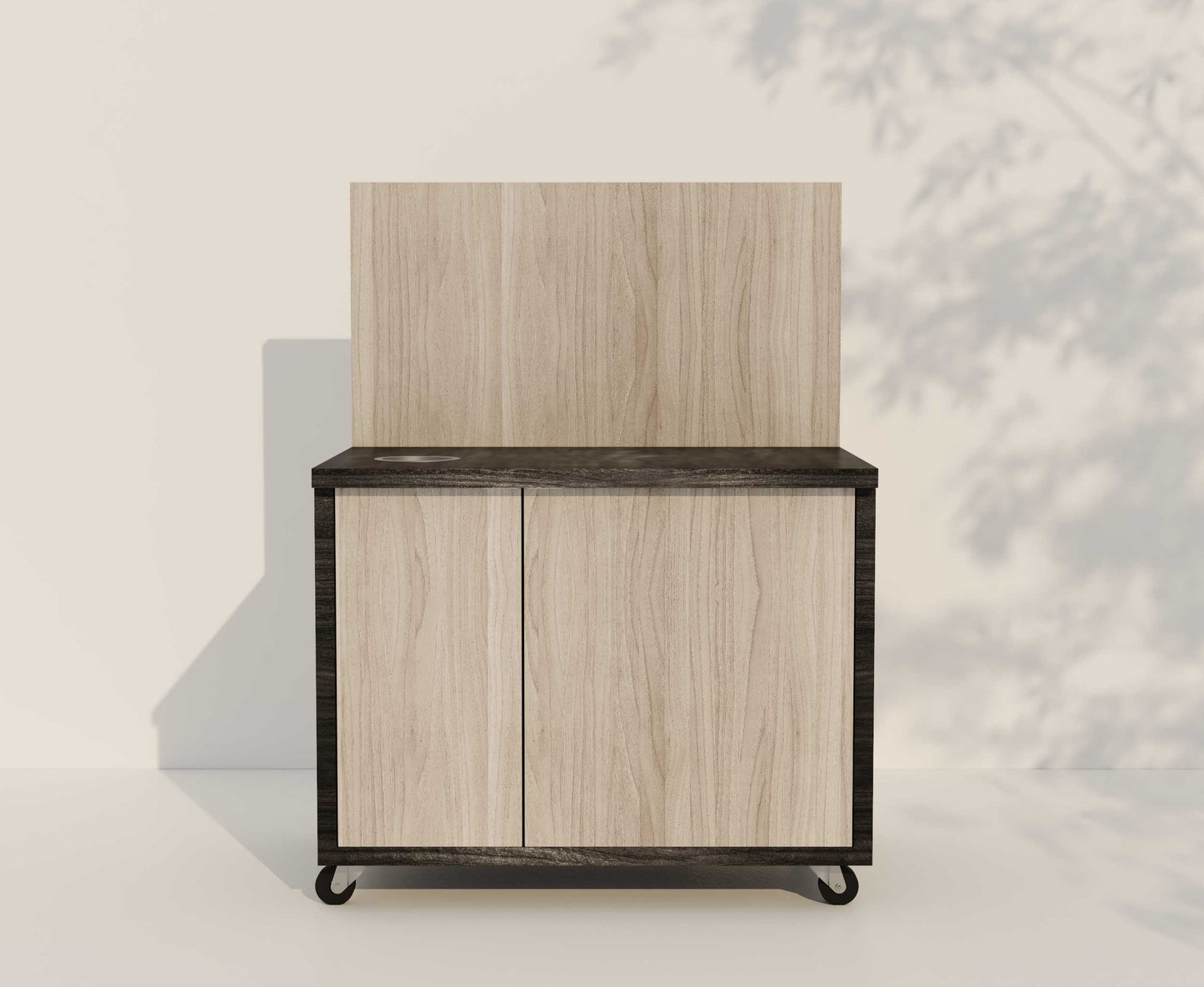 Kaffeestation.de Mobile Kaffeestation Classic - Zeitlose Eleganz für überall Kaffeestation Painted Oak Midnight I Ulme Sangallo Shell Classic Edition